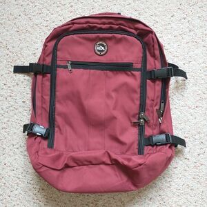 Cabin Max Metz ~30L Hand Luggage Backpack Red Burgundy 50x37x17 cm